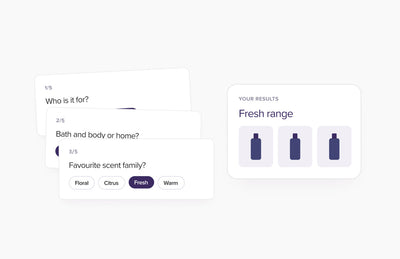 Building a product finder quiz on Shopify