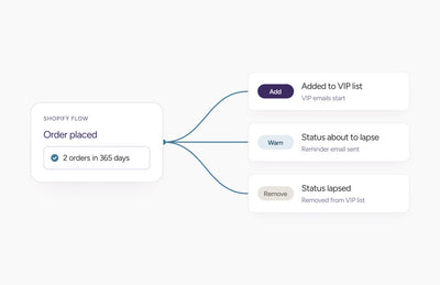 Running a VIP tier with Shopify Flow