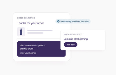 Showing loyalty messages to members in Shopify order emails