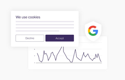 A graphic of the Google consent mode banner.