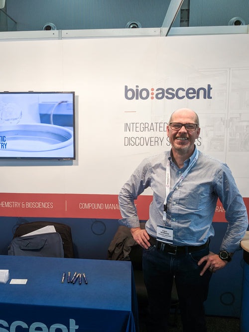 A Bioascent worker at a convention.