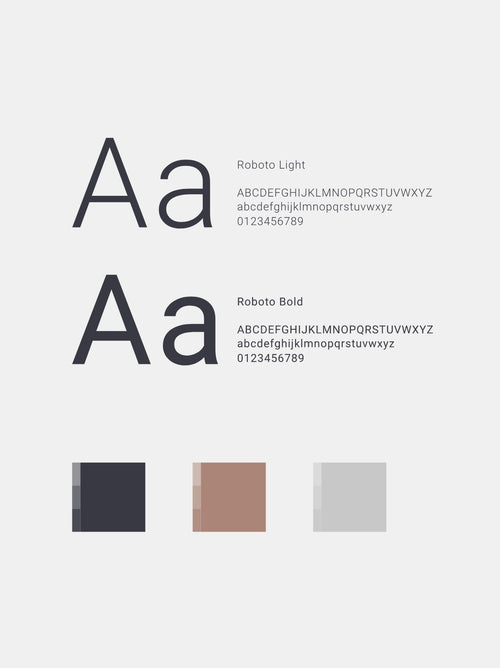 Office Barista font and colour guidelines.