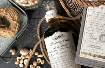 A bottle of Douglas Laing Private stock Whisky.