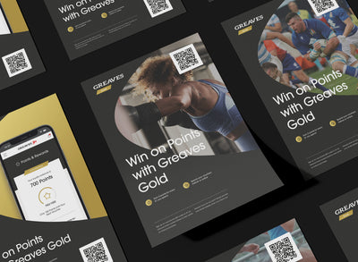 Greaves Gold banner graphics.