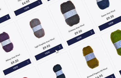 A collection page on the New Lanark spinning website.