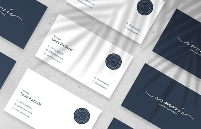 Somni's Gastro Boutique business cards.