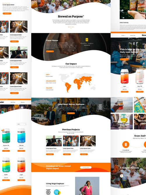 The Brewgooder desktop website.