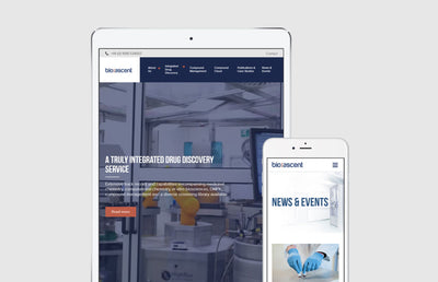 The Bioascent desktop and mobile website.