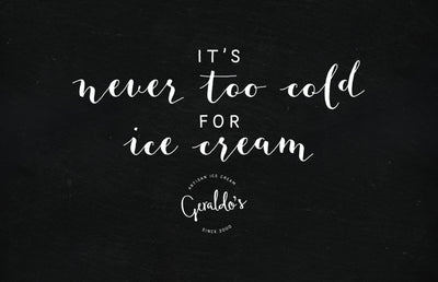 Black background with white text saying 