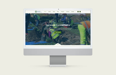 Garnock connections desktop website.