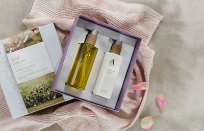 A box of two Arran products.