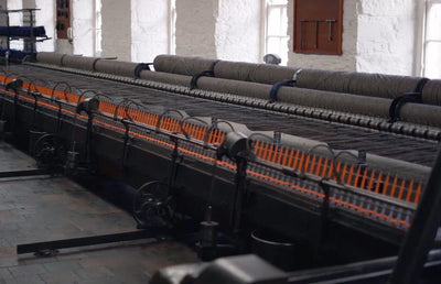 A yarn spinning machine.