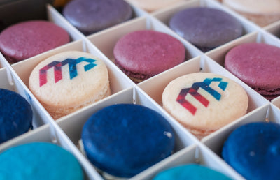Custom MP Macarons.