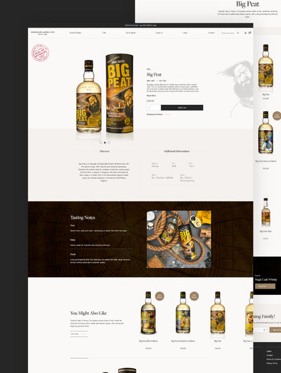 A webpage on the Douglas Laing website.