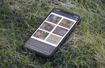 The New Lanark spinning mobile website.