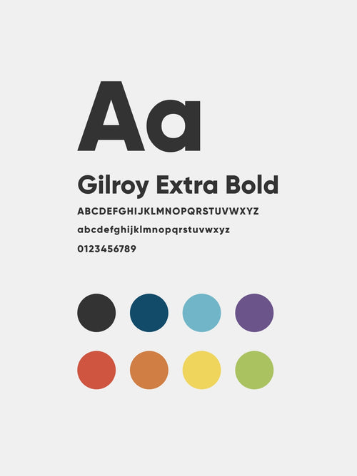 Glasgow National Park City font and colour guidelines.