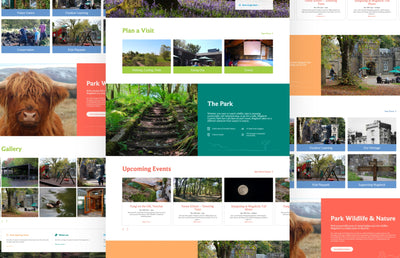 The Mugdock Country Park desktop website,