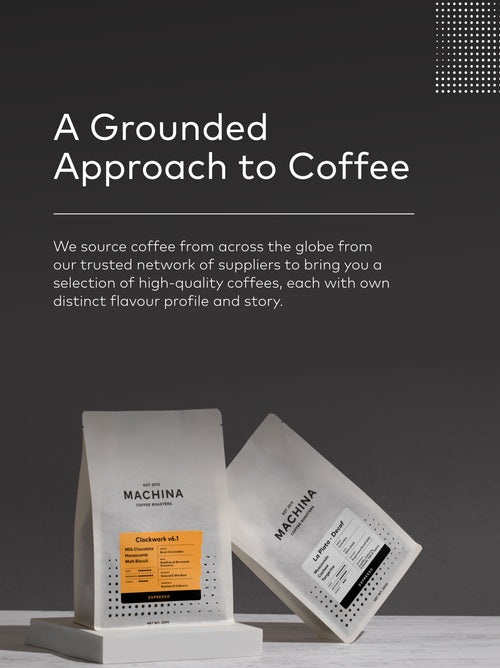 A Machina Coffee poster.