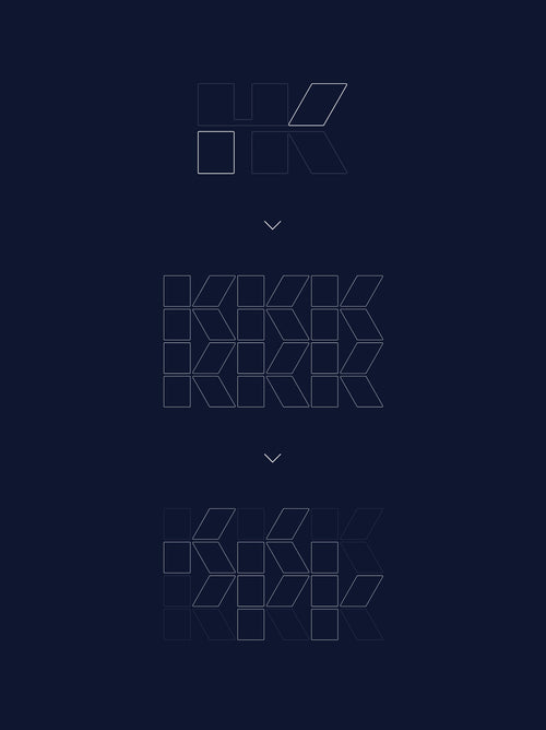 Hulley & Kirkwood logo design process.