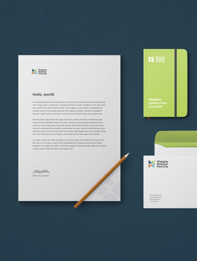 Glasgow National Park notebook.