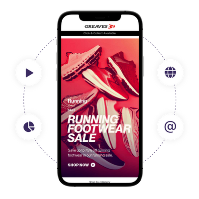 The Greaves sports mobile website.
