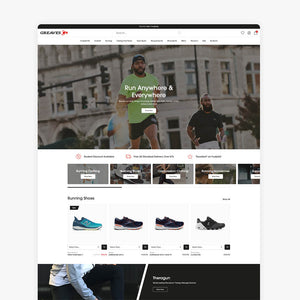 Greaves Sports home page.