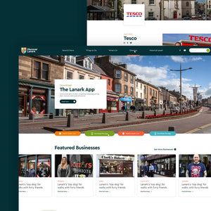 The New Lanark desktop website.