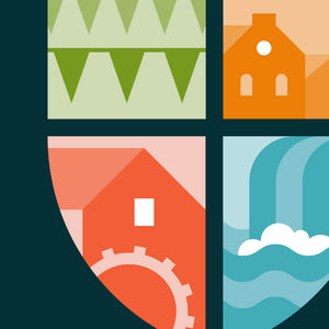 Discover Lanark shield icon.