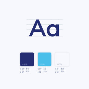 Our Health Our Knowledge font and colour library.