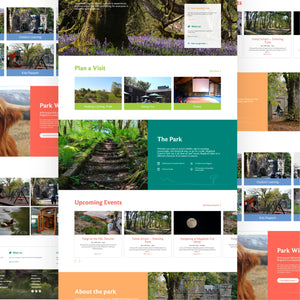 A collection of Mugdock country park desktop web pages.