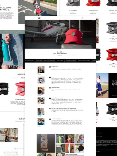 A reviews page on the TRTL travel desktop website.