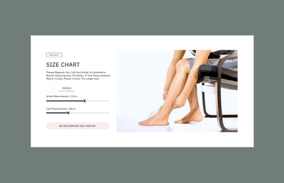 The TRTL travel size chart on the desktop website.