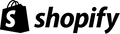 Shopify logo in black.