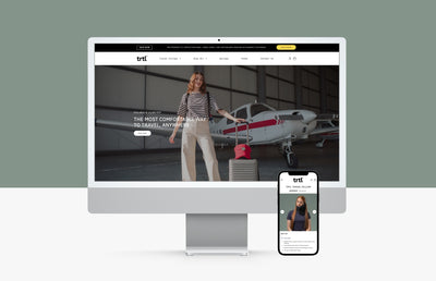 The TRTL Travel website on an Apple Mac and iPhone.