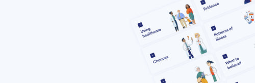 Some of the Our Health Our Knowledge pages.